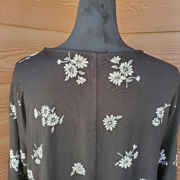 Old Navy Women's Black Floral Swing Dress Size XL NWOT - Picture 8 of 14
